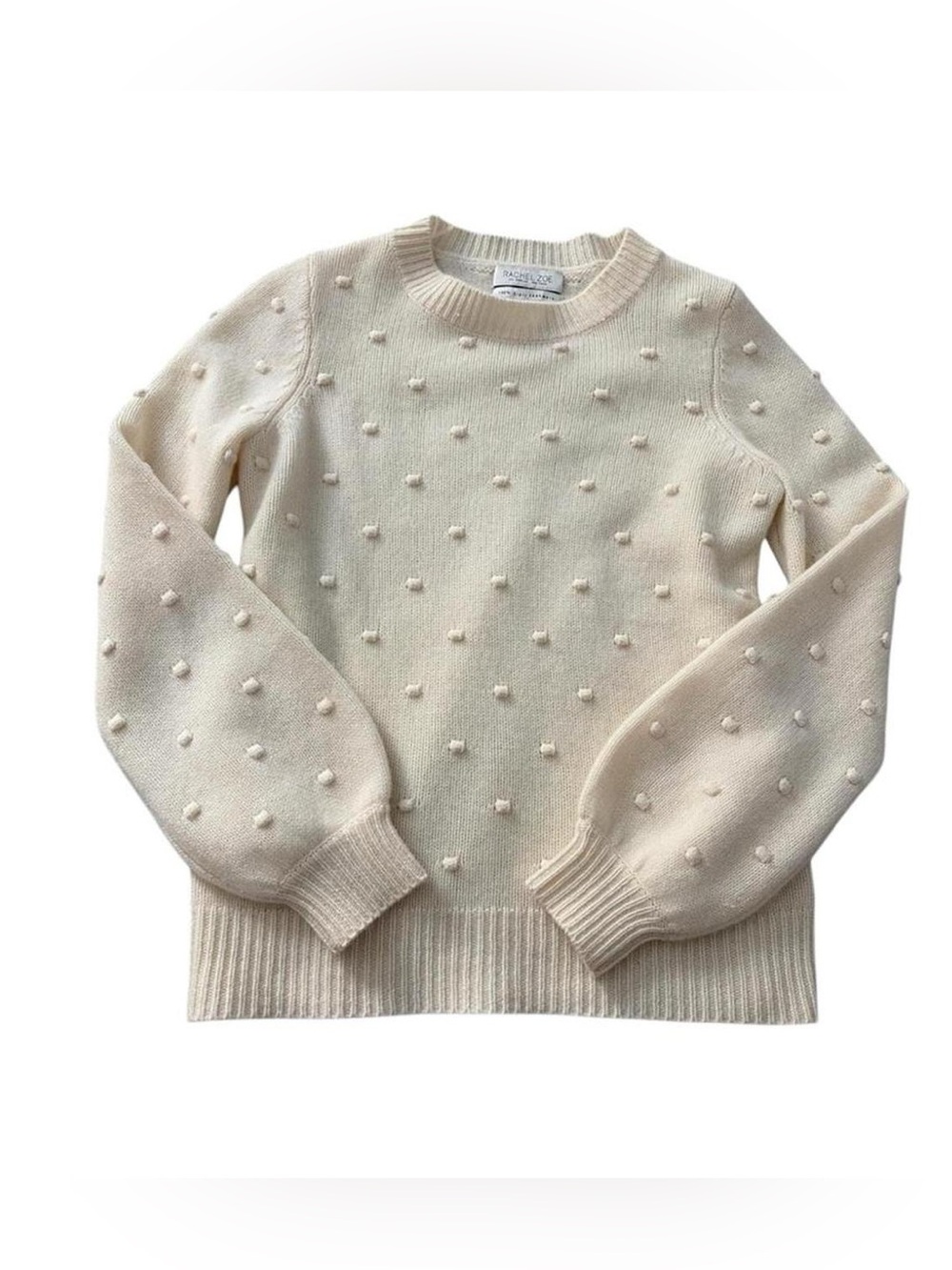 RACHEL ZOE Soft Pink Cashmere Double Ply Sweater XS